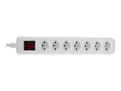 LINDY Mains 7 way gang socket Swiss