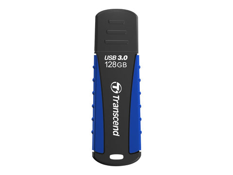 TRANSCEND 128Go Clé USB 3.1 Gen 1 - Antichoc Bleu marine