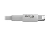 EATON TRIPPLITE USB-A to Lightning Sync/Charge Cable MFi Certified - White M/M USB 2.0 3ft. 0.91m