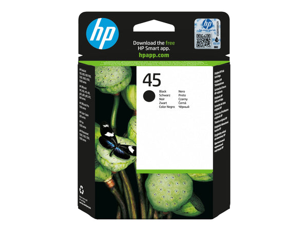 HP 45 original Ink cartridge 514645AE black high capacity 42ml 930 pages 1-pack