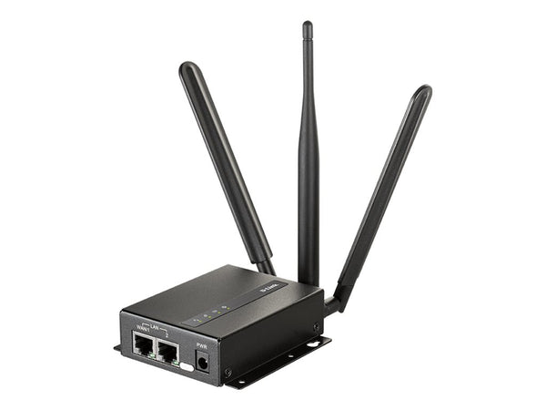 D-LINK 4G VPN LTE Cat 4 Industrial M2M Router Wi-Fi Dual SIM 2 External LTE Antennas 1 External Wi-Fi N Antenna 1 WAN/LAN FE Port