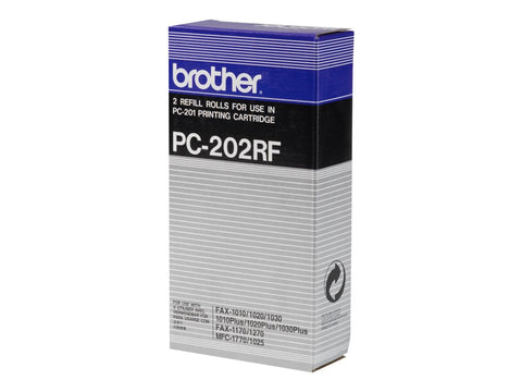 BROTHER PC-202RF rouleau de transfert noir 420 pages refill pack de 2