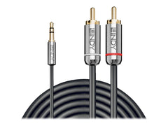 LINDY Cromo Line Audio Cable Stereo 3.5mm-RCA M-M 10m anthrazit