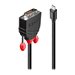LINDY Mini DP to DVI-D Cable black 1m