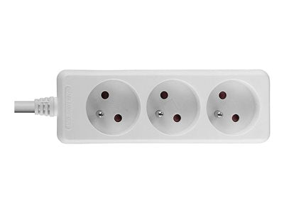 LINDY 3 way Mains Gang Socket FR