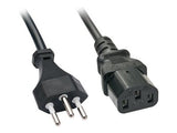 LINDY 0.7m Swiss IEC-Power Cable