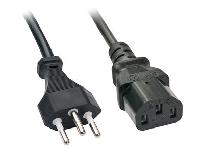 LINDY 0.7m Swiss IEC-Power Cable