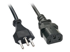 LINDY 0.7m Swiss IEC-Power Cable