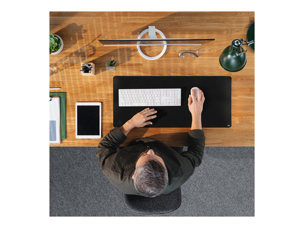 TNB Large soft fabric desk mat - Non-slip rubber surface