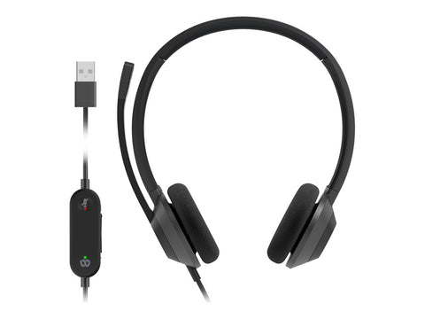 CISCO Headset 322 Wired Dual Carbon Black USB-A Teams Qualified
