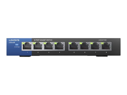 LINKSYS Switch 8 ports Gigabit - Boitier Métal