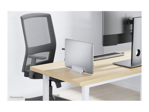 NEOMOUNTS vertical laptop stand silver