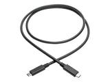 EATON TRIPPLITE USB-C Cable M/M - USB 3.1 Gen 2 10Gbps 5A Rating Thunderbolt 3 Compatible 3ft. 0.91m