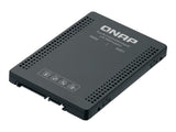 QNAP 2.5p SATA to dual M.2 2280 SATA drive adapter hardware RAID 0/1 JBOD Individual disk modes