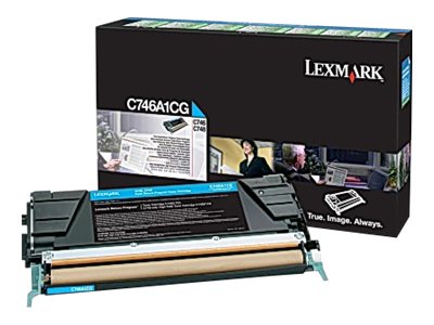 LEXMARK C746, C748 cartouche de toner cyan capacité standard 7.000 pages pack de 1 With returnprogram