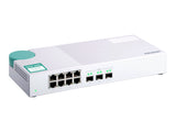 QNAP QSW-308S Eight 1GbE NBASE-T Ports Three 10GbE SFP+ Unmanage Switch