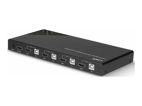 LINDY KVM Switch HDMI 18G USB 2.0 & Audio 4 Port