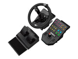 LOGITECH Heavy Equipment G-Series wheel and pedals set wired for PC