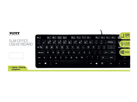 PORT DESIGNS UK Office Keyboard Tough Wired UK
