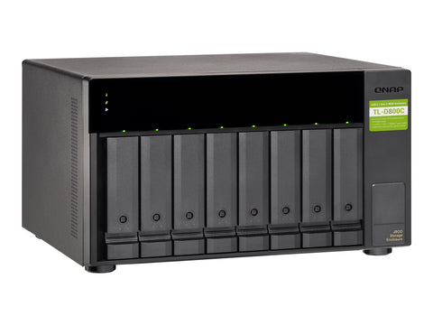 QNAP TL-D800C 8-bay desktop USB-C 3.1 Gen2 10Gbps JBOD expansion unit