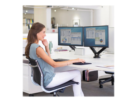 FELLOWES Bras porte écran double Platinium Série