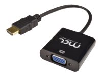 MCL Convertisseur en câble HDMI vers VGA avec audio - 22cm