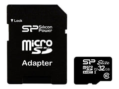 SILICON POWER memory card Micro SDHC 32Go Class 10 + Adapter