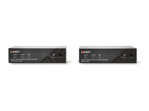 LINDY 100m Cat.6 Dual Head HDMI USB & RS232 Extender