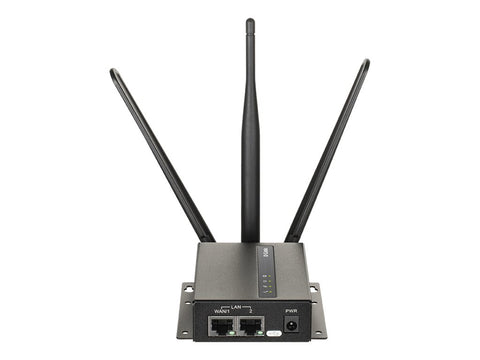 D-LINK 4G VPN LTE Cat 4 Industrial M2M Router Wi-Fi Dual SIM 2 External LTE Antennas 1 External Wi-Fi N Antenna 1 WAN/LAN FE Port