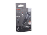 TNB 1x USB and 1x USB-C QC and PD 83W cigarette lighter charger