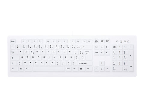 CHERRY AK-C8100F-U1-W/FR Wired keyboard standard form washable USB white (FR)