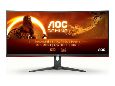 AOC CU34G2XE/BK 34p 3440x1440 VA 144Hz HDR10 Freesync Premium Ultrawide DP HDMI