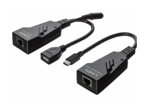 LINDY 100m USB 2.0 Type C Cat.6 Extender