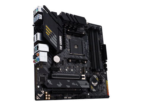 ASUS TUF GAMING B550M-PLUS mATX MB PCIe 4.0 dual M.2 10 DrMOS power stages 2.5Gb Ethernet HDMI DisplayPort SATA 6Gbps