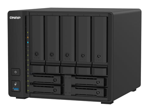 QNAP TS-932PX-4G 9-Bay NAS AL324 4Go DDR4 SODIMM 5x3.5p 4x2.5p drive slots 2x10GbE SFP+ LAN 2x2.5GbE LAN 3xUSB 3.2 Gen1