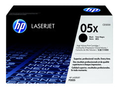 HP 05X original LaserJet Toner cartridge CE505X black high capacity 6.500 pages 1-pack Smart Printing Technology