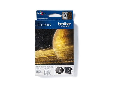 BROTHER LC-1100 cartouche d encre noir capacité standard 9.5ml 450 pages pack de 1