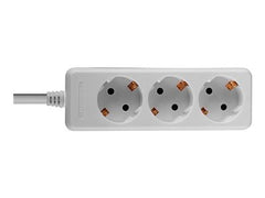 LINDY Mains 3 way gang socket