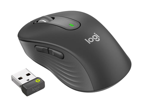 LOGITECH Signature M650 L for Business Mouse right-handed 5 buttons wireless Bluetooth 2.4 GHz Bolt USB receiver