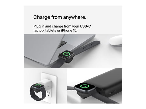 BELKIN BOOST CHARGE Apple Watch Fast Charge Dongle Black
