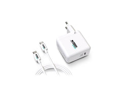 URBAN FACTORY Chargeur secteur GaN USB-C Eco-conçu 65W
