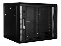 MCL IC6F99AL60P4512 - Coffret réseau mural 19p 12U profondeur 450 - Noir