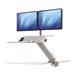 FELLOWES STATION ASSIS-DEBOUT LOTUS BLAN