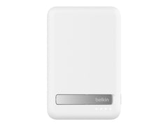 BELKIN 5k Qi2 MagSafe Compatible Powerbank with Kickstand - WHITE