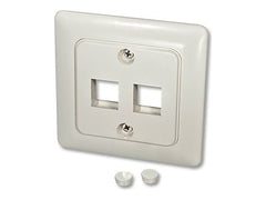 LINDY Face Plate DE for 2 Keystone