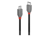 LINDY 3m USB 2.0 Type C to Micro-B Cable Anthra Line