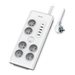 PHILIPS Rallonge multiprise 6 prises