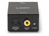 LINDY Phono to TosLink Optical & Coaxi Convert analogue audio to a digital audio signal