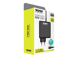 PORT DESIGNS Type C Universal Power Adapter 65W For Macbooks Notebooks Tablets Smartphones Up To 65W Type C Connector