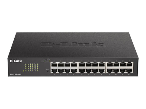 D-LINK 24-Port Layer2 Smart Gigabit Switch 24x 10/100/1000Mbps TP RJ-45 Port802.3x Flow Control Trunking up to 8 Ports